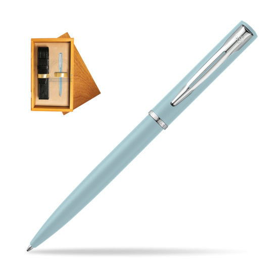 Waterman Allure BLUE CT Penna a Sfera in single wooden box Honey Single Ecru