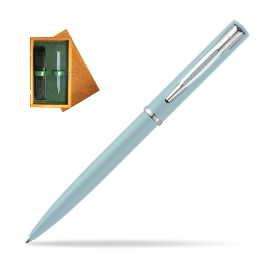 Waterman Allure BLUE CT Penna a Sfera in single wooden box Honey Single Green