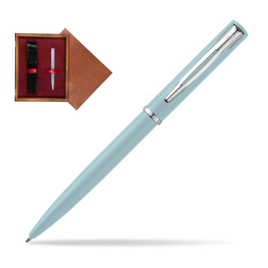 Waterman Allure BLUE CT Penna a Sfera in single wooden box Mahogany Single Maroon