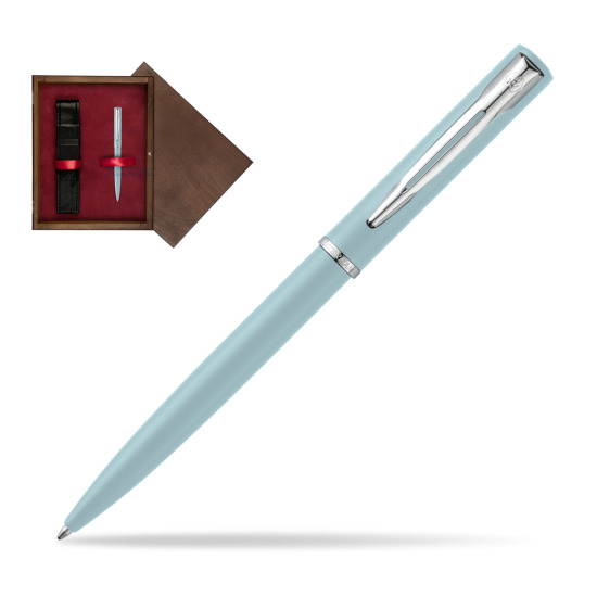 Waterman Allure BLUE CT Penna a Sfera in single wooden box Wenge Single Maroon