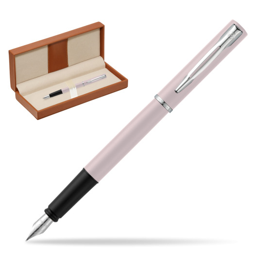 Waterman Allure Pink CT Penna Stilografica  in classic box brown
