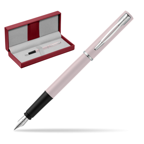 Waterman Allure Pink CT Stylo-plume in the red leather box