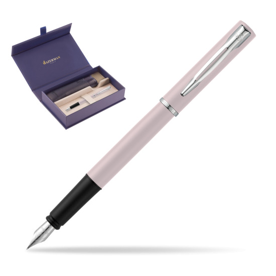 Waterman Allure Pink CT Penna Stilografica in original Waterman box, slide-out case