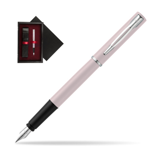 Waterman Allure Pink CT Penna Stilografica in single wooden box Black Single Maroon