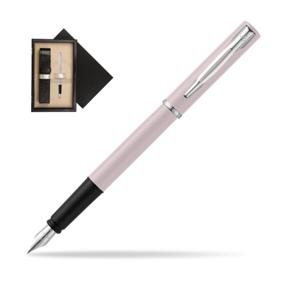 Waterman Allure Pink CT Penna Stilografica in single wooden box Wenge Single Ecru
