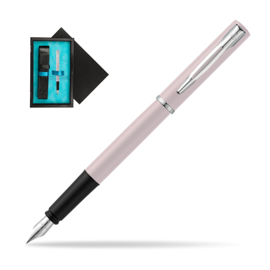 Waterman Allure Pink CT Penna Stilografica in single wooden box Black Single Turquoise