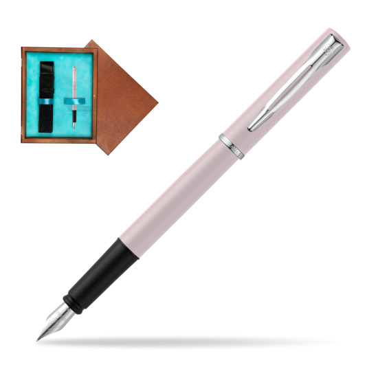 Waterman Allure Pink CT Penna Stilografica in single wooden box Mahogany Single Turquoise 