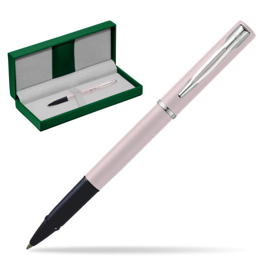 Waterman Allure PINK CT Roller in the green leather box