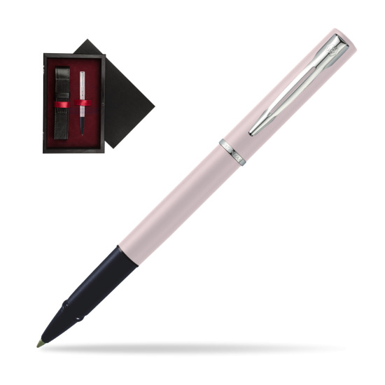 Waterman Allure PINK CT Penna Penna Rollerball in single wooden box Black Single Maroon