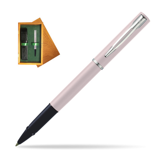 Waterman Allure PINK CT Penna Penna Rollerball in single wooden box Honey Single Green