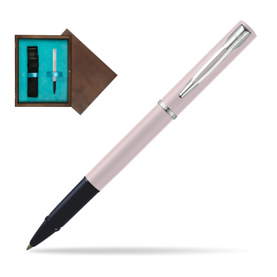 Waterman Allure PINK CT Penna Penna Rollerball in single wooden box Wenge Single Turquoise 