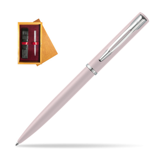 Waterman Allure PASTEL PINK BALLPOINT PEN in single wooden box Honey Single Maroon