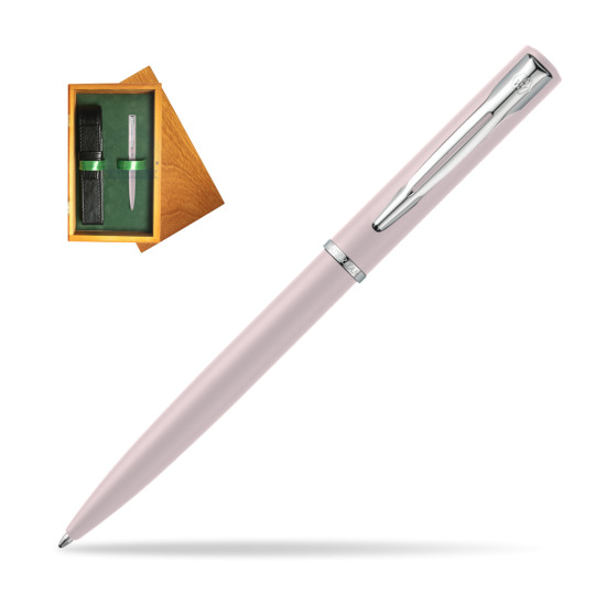 Waterman Allure PASTEL PINK BALLPOINT PEN in single wooden box Honey Single Green