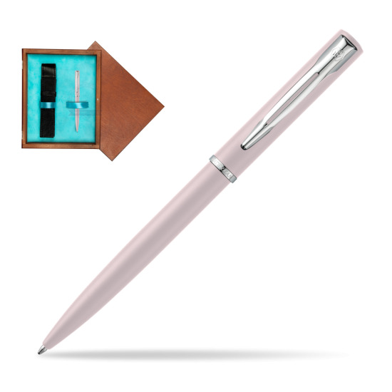 Waterman Allure PASTEL PINK BALLPOINT PEN in single wooden box Mahogany Single Turquoise 
