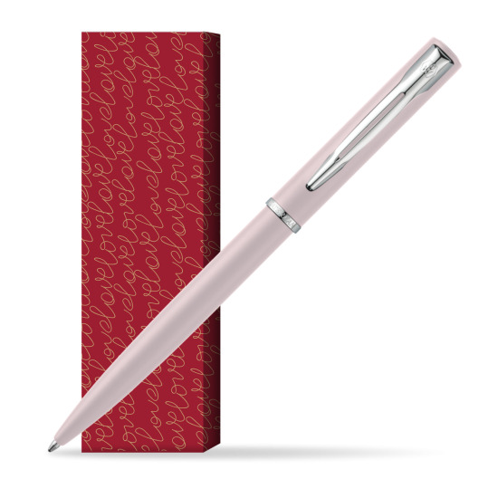 Waterman Allure PASTEL PINK BALLPOINT PEN in cover True Love