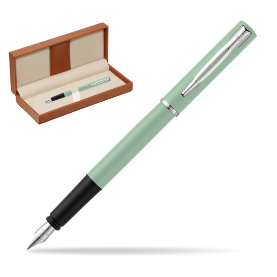 Waterman Allure Mint CT Penna Stilografica  in classic box brown