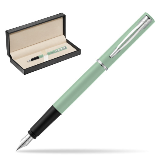 Waterman Allure Mint CT Penna Stilografica in classic box pure black
