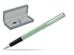Waterman Allure Mint CT Penna Stilografica in suede box grey