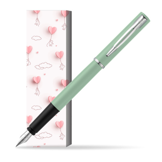 Waterman Allure Mint CT Penna Stilografica in cover Love is in the air