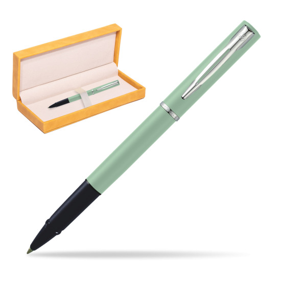 Waterman Allure MINT CT Penna Penna Rollerball in suede box yellow