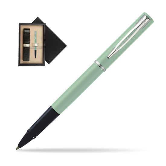 Waterman Allure MINT CT Penna Penna Rollerball in single wooden box Wenge Single Ecru