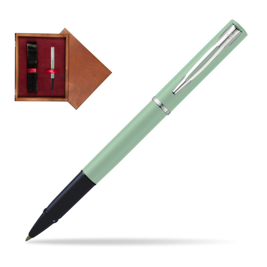Waterman Allure MINT CT Penna Penna Rollerball in single wooden box Mahogany Single Maroon