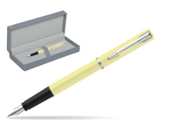 Waterman Allure Yellow CT Penna Stilografica in suede box grey
