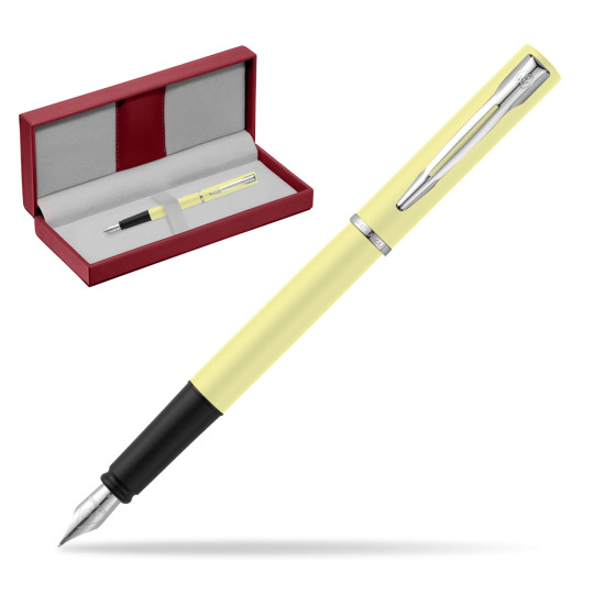Waterman Allure Yellow CT Stylo-plume in the red leather box