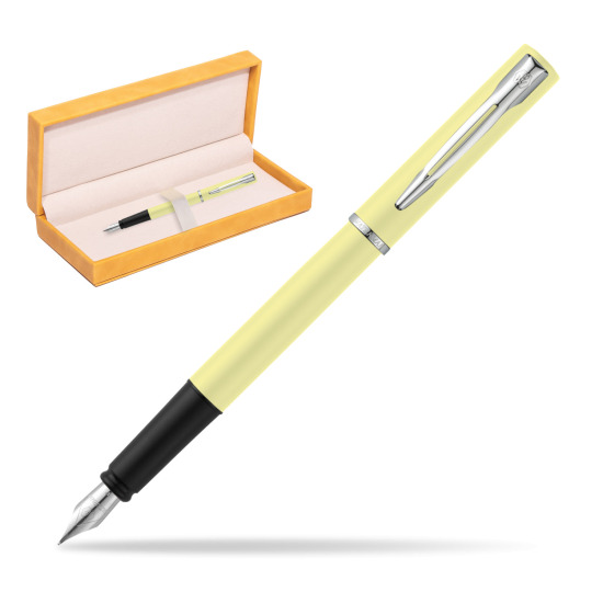 Waterman Allure Yellow CT Penna Stilografica in suede box yellow
