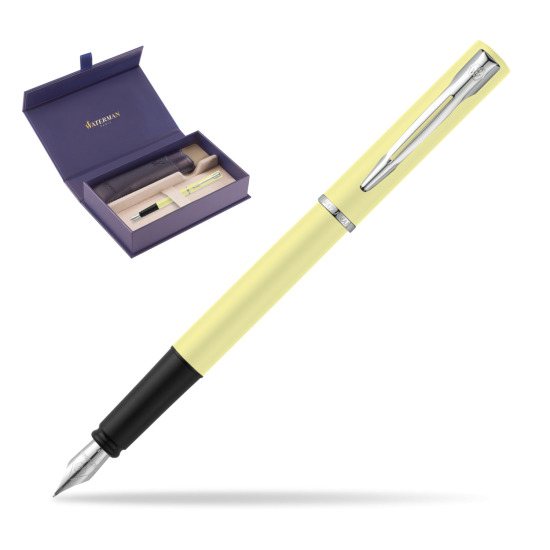 Waterman Allure Yellow CT Penna Stilografica in original Waterman box, slide-out case