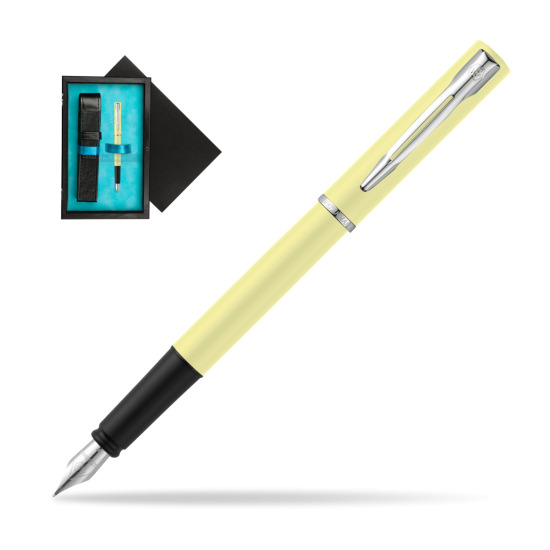 Waterman Allure Yellow CT Penna Stilografica in single wooden box Black Single Turquoise