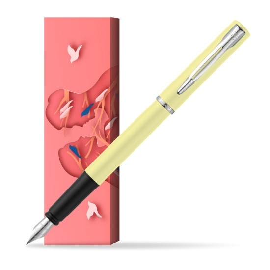 Waterman Allure Yellow CT Penna Stilografica in cover Magic Moments