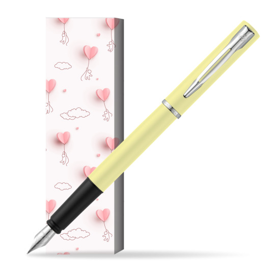 Waterman Allure Yellow CT Penna Stilografica in cover Love is in the air