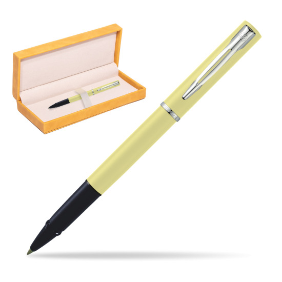 Waterman Allure YELLOW CT Penna Penna Rollerball in suede box yellow