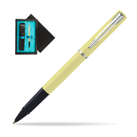 Waterman Allure YELLOW CT Penna Penna Rollerball in single wooden box Black Single Turquoise