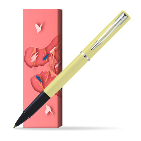 Waterman Allure YELLOW CT Penna Penna Rollerball in cover Magic Moments
