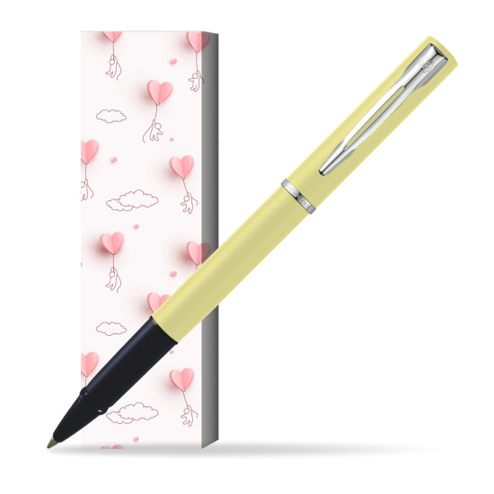 Waterman Allure YELLOW CT Penna Penna Rollerball in cover Love is in the air