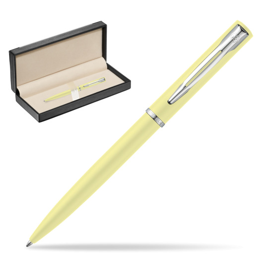 Waterman Allure Yellow Pastel Ballpoint Pen in classic box black