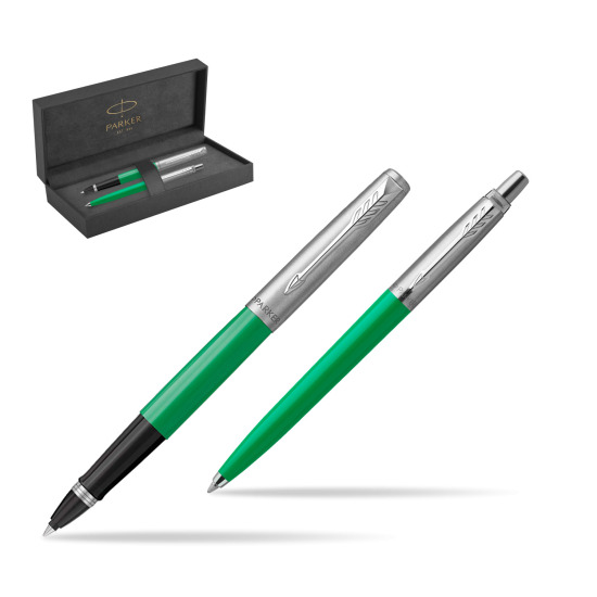 Parker Jotter Originals Green CT Pen Penna Roller + Penna Pen in a Gift Box in original Parker Prestige box
