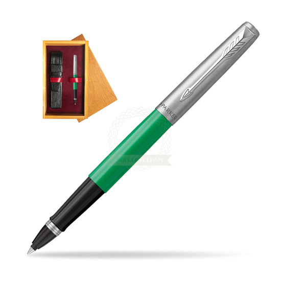 Parker Jotter Originals Green CT Rollerball Pen in single wooden box Honey Single Maroon