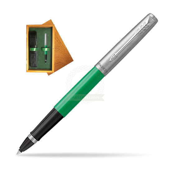 Parker Jotter Originals Green CT Rollerball Pen in single wooden box Honey Single Green