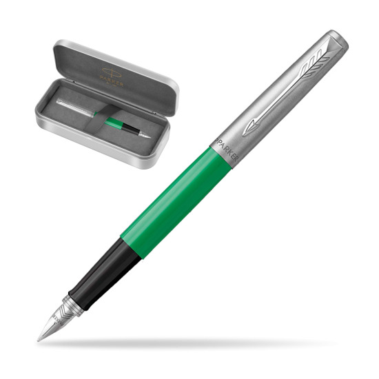 Parker Jotter Originals Green Fountain Pen in Parker metal gift box, special edition