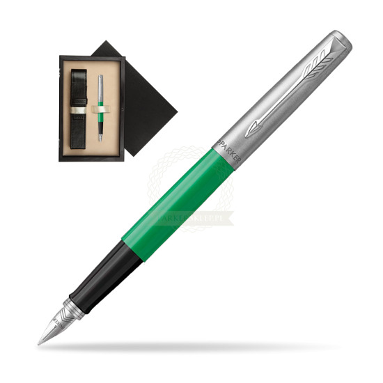 Parker Jotter Originals Green Fountain Pen in single wooden box Wenge Single Ecru