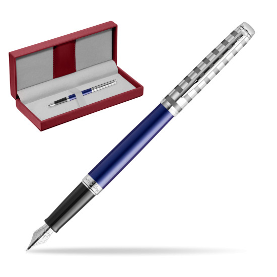 Waterman Hemisphere Deluxe Marine Blue fountain pen - French Riviera collection in the red leather box