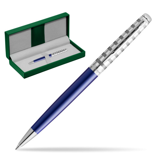 Waterman Hemisphere Deluxe Marine Blue ballpoint pen - French Riviera collection in the green leather box