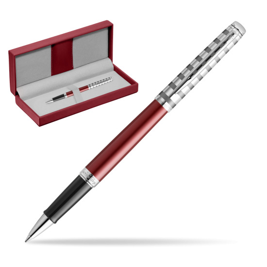Waterman Hemisphere Deluxe Marine Red RollerStylo à bille - French Riviera collection in the red leather box