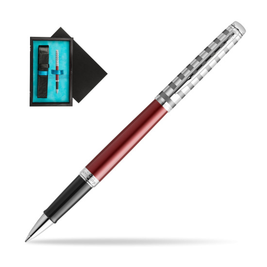 Waterman Hemisphere Deluxe Marine Red RollerPenna a Sfera - French Riviera collection in single wooden box Black Single Turquoise