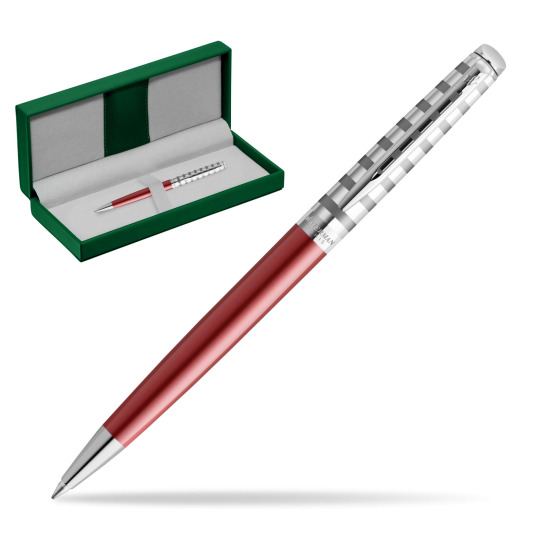 Waterman Hemisphere Deluxe Marine Red Stylo à bille - French Riviera collection in the green leather box