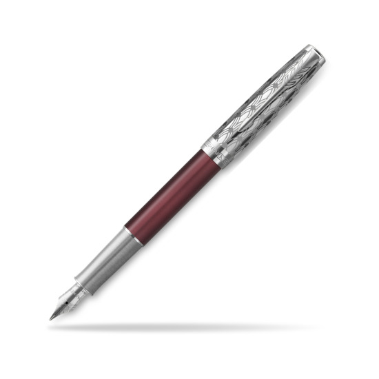 Sonnet Premium Metal & Red CT Fountain Pen
