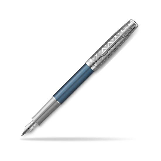 Sonnet Premium Metal & Blue CT Fountain Pen